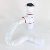 Сифон Wirquin NEO с выпуском 11/2 х 40 мм и гофротрубой L800 мм 40 х 40/50 мм