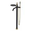 Boheme Stick Смеситель для ванны с душем напольный, цвет: черный/золото 129-BG
