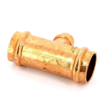 Тройник пресс IBP 28х15х28 медь-1