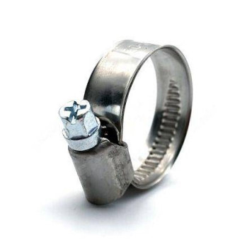 Хомут червяч нерж W2 (25-40)мм