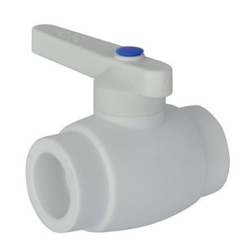 Кран шаровой PP-R бел Дн20 РосТурПласт 27603