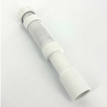 Труба гофрированная L=250-450 мм, вход 1 1/4, выход 32/40 мм