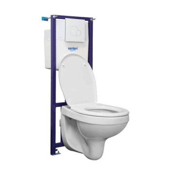 Система инсталл Альфа унитаз+кн/бел сид PP Santeri 1.3815.9.S00.00B.2
