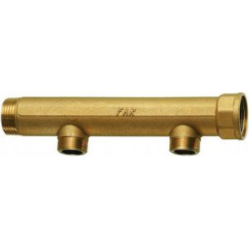 Коллекторы нерегулируемые Коллектор 1, ВР-НР, 2 отвода 1/2, НР, межосевое 100 мм FAR FK 3616 112
