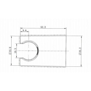 Allen Brau Priority Держатель для душа 3,5x5,2x3,5h см, цвет: черный 5.31B15-31-3