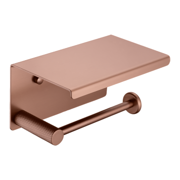 Boheme Uno Держатель туалетной бумаги с полочкой, подвесной, цвет: brushed bronze 10971-BRB