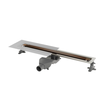 Boheme B T Infinity Трап линейный 80 см нерж. сталь, решетка с щелью для воды, цвет: brushed bronze 981-80-BRB