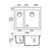 Omoikiri Bosen 59-2-DC Кухонная мойка Tetogranit 59x50 см, цвет: темный шоколад 4993223