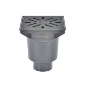 Трап нерег верт/вып гидр/затв Дн110 чуг/реш 226х226 PERFEKT HL HL606W/1