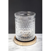 Boheme Murano Cristal Стакан настольный, стеклянный полупрозрачный, цвет: gold 10218