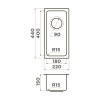 Omoikiri Tadzava 22-U/I Ultra 15-IN Кухонная мойка нерж. сталь 22x44 цвет: нержавеющая сталь 4997112