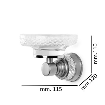 Boheme Aura Мыльница настенная латунь, хрустальное стекло цвет: золото 10243-G-1