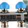 Распределительный коллектор REHAU HKV-D на 3 контура из нержавеющей стали
