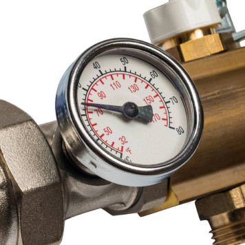 Распределительный коллектор STOUT из латуни 7 выходов без расходомеров.-1