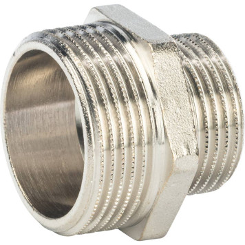 Переходник STOUT НН никелированный 1.25x1 дюйма-1