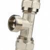 STOUT Тройник-переходник с наружной резьбой 3/4х20 для металлопластиковых труб.