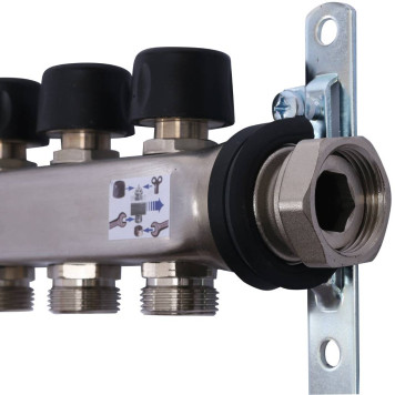 Uponor Smart S Коллектор с расходомерами стальной, выходы 12x3/4 Евроконус-7