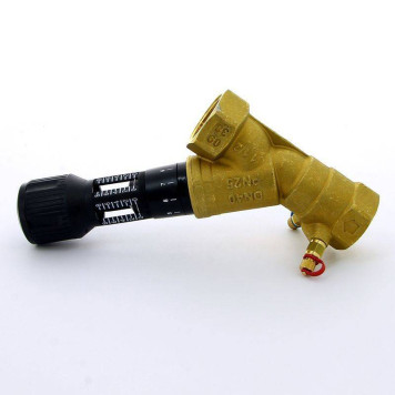 Клапан балансировочный ручной ВВ 747OT с фиксацией настройки 2 измерительных ниппеля CIMBERIO 11/2