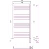 Сунержа Богема 3.0 Полотенцесушитель электр. 50x100h, прав., цвет: темн. титан муар 15-5805-1050