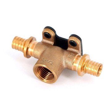 Водорозетка надвижная В REHAU 16х1/2 х16 RX проходная бронза-1