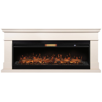 Каминокомплект: Очаг Royal Thermo Aurora RTFP/P-AR60LS, портал California 60 IV, молочный-1