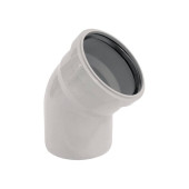 Отвод ХЕМКОР НПВХ ШУМЭКС внутренняя канализация 110 мм 87 гр.