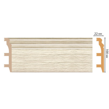 *Плинтус напольный DECOMASTER D233-1070ДМ (120*23*2400 мм)