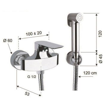 Душ гигиенический Remer Infinity ВМ хром-1