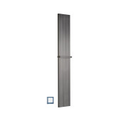 Boheme Flat Полотенцесушитель электрический 25x150h см, подключение скрытое, цвет: gun metall 725-GM
