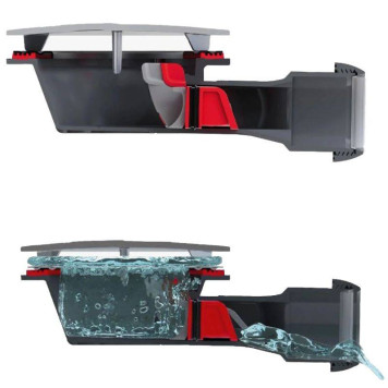 Сифон Wirquin Slim+ для душевого поддона 90 мм сухой затвор выход 40 мм-5