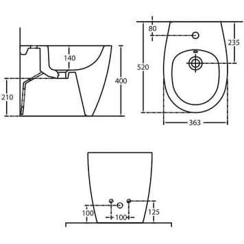 Allen Brau Fantasy Биде напольное, цвет: белый 4.11008.20-1