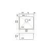 Omoikiri Akisame 51-IN Кухонная мойка нерж. сталь 51x51 см, цвет: нержавеющая сталь 4973438