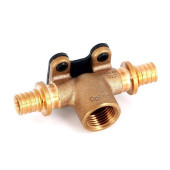 Водорозетка надвижная В REHAU 16х1/2х16 RX проходная бронза