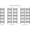 Сунержа Богема Полотенцесушитель водяной 60x190h, цвет: без покрытия 00-0220-1960