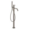 Gessi Emporio Via tortona Смеситель для ванны, напольный, с душевой лейкой, цвет: Finox Brushed Nickel