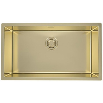 Alv 1117478 Quadrix Monarch Gold Мойка F/S/U 1 чаша, 1 мм, 790x450x200 мм+выпуск,без сиф.,шк 800 1117478