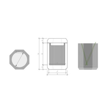 Decor Walther Kristall BMD Баночка универсальная 9x9x14см, с крышкой, настольная, цвет: хрусталь розовый. 0931461-1