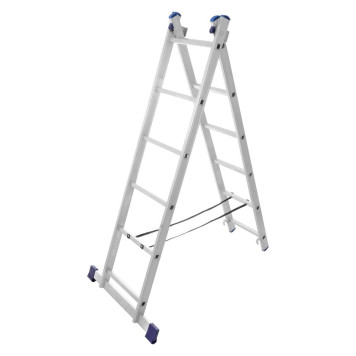 Лестница двухсекционная универсальная STAIRS 6 ступеней AL206