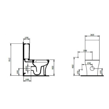 Allen Brau Priority Бачок для унитаза 36,5x15x40h см, цвет: белый 4.XX000.20-2
