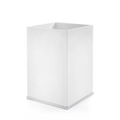 3SC Mood Deluxe White Ведро, без крышки, 20х30х20 см, композит Solid Surface, цвет: белый матовый/хром . MDW65ASL