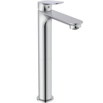 Ideal Standard Ceralife O Смеситель для раковины, на 1 отв., H24см., высокий, технология BlueStart, с донным клапаном Click Clack, цвет: хром. BE013AA