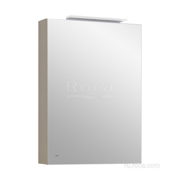 Roca A857644515 Oleta Шкаф зеркальный правый, 500х700х137 мм, LED светильник, Капучино матовый A857644515