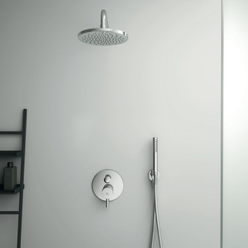 Ideal Standard Ceraline Душевой комплект: встраиваемый смеситель для ванны/душа, верхний душ Oslash;20см., держатель, лейка для душа и шланг 175см., цвет: хром. BD193AA-2