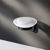 A8434222 Стеклянная мыльница с настенным держателем