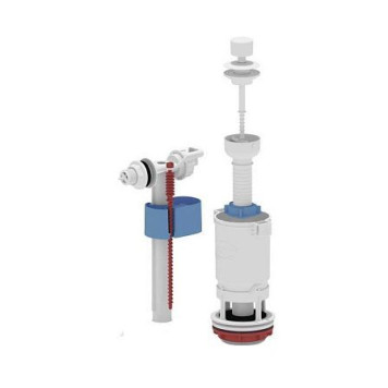 Арматура д/бачка набор 1/2 б/под бел шток 1реж АНИ Пласт Эконом WC4050