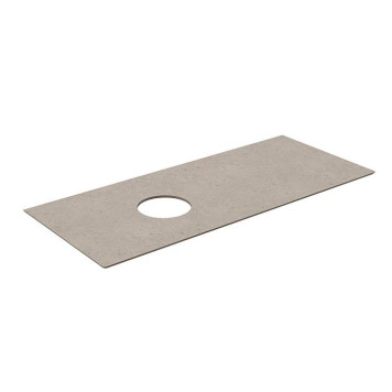 Kerama Marazzi Magica Столешница из керамогранита для накладных раковин Риккарди 120см, без отв., цвет: бежевый матовый. MA.1.0.SG540620R\120-1