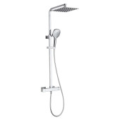 AQM8007CR Душ сист с термост Cool Touch, верхн. душ 226х120мм, ручн. душ 3 режима, цвет хром AQM8007CR