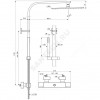 Система/душ CERATHERM C100 терм/смес в/к Ideal Standard A7542AA