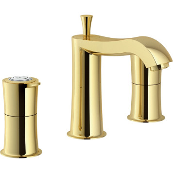 SI98211/1GDP SOFI смеситель для раковины на 3 отверстия, золото SI98211/1GDP