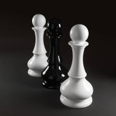 Kerasan Artwork Cтатуэтка декоративная Pedone, напольная, цвет: белый глянцевый. 471201